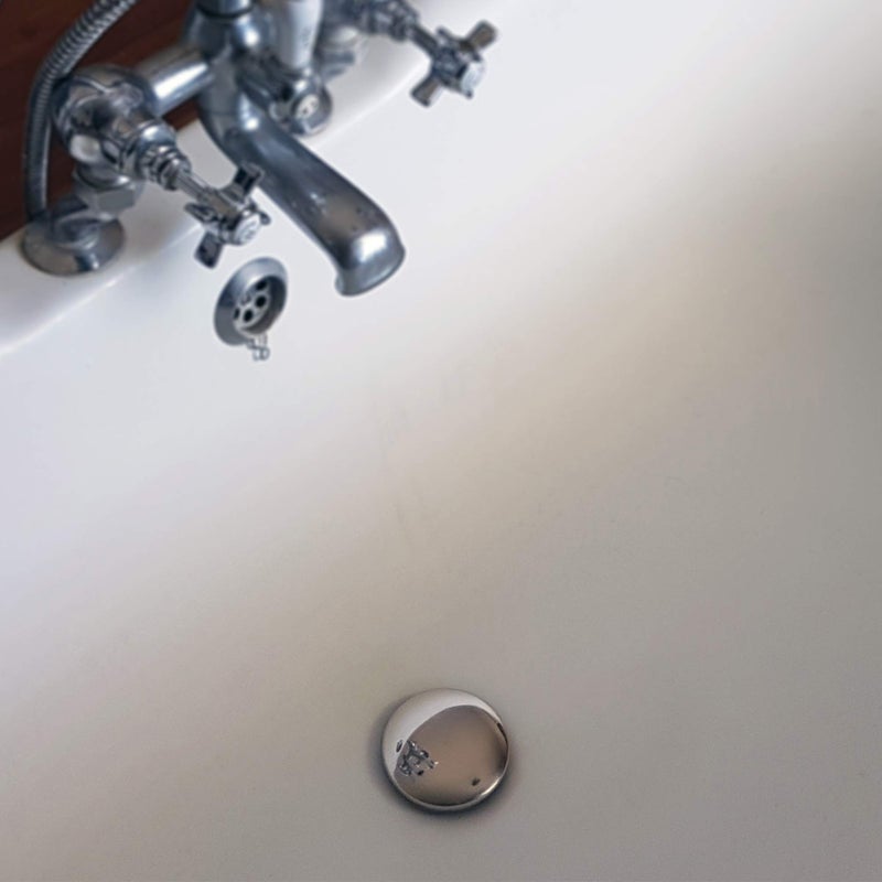 Chrome Cherry Tub Flo Stainless Steel Shower Drain Hair Catcher, Hair Stopper for Bathtub and Sink, Easy-Install Drain Filter, Fit for 0.75'' x 2.64" Sink Hole - Image 5